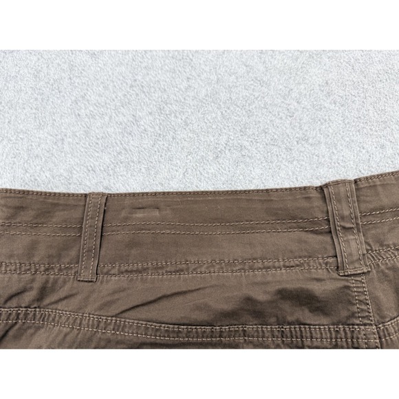 Sonoma Pants Womens 16 Brown Cargo Capri Hiking Gorpcore Outdoors Roll Tab Hem - Picture 9 of 10